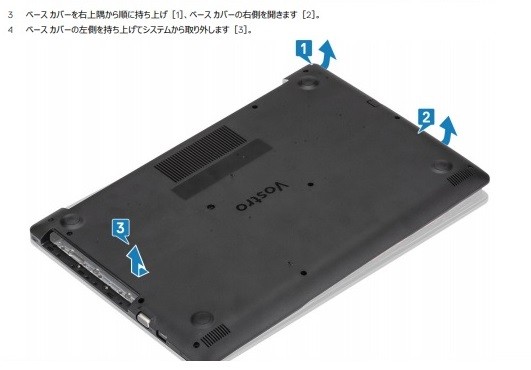 メモリ増設 Vostro15 3000 3581 Dellノートパソコン 分解してメモリ交換してみた シゴトイチラン 仕事を知れば視点が変わる